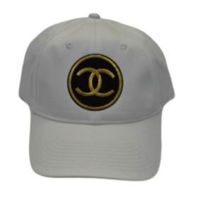 White Chanel Snapback cap